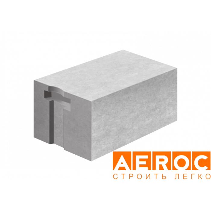 Газобетон Аэрок D400 паз-гребень Н/К 300х250х625 мм