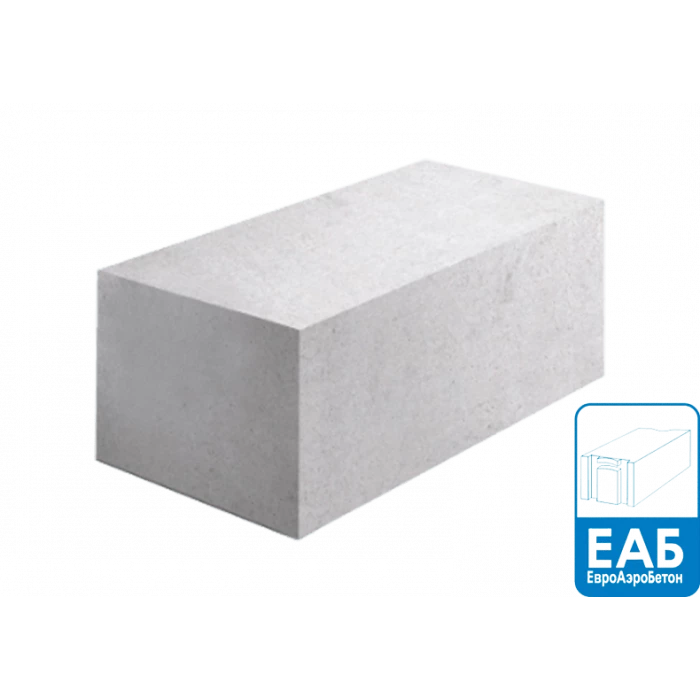 Газобетон ЕАБ D500 400х250х625 мм ровные грани