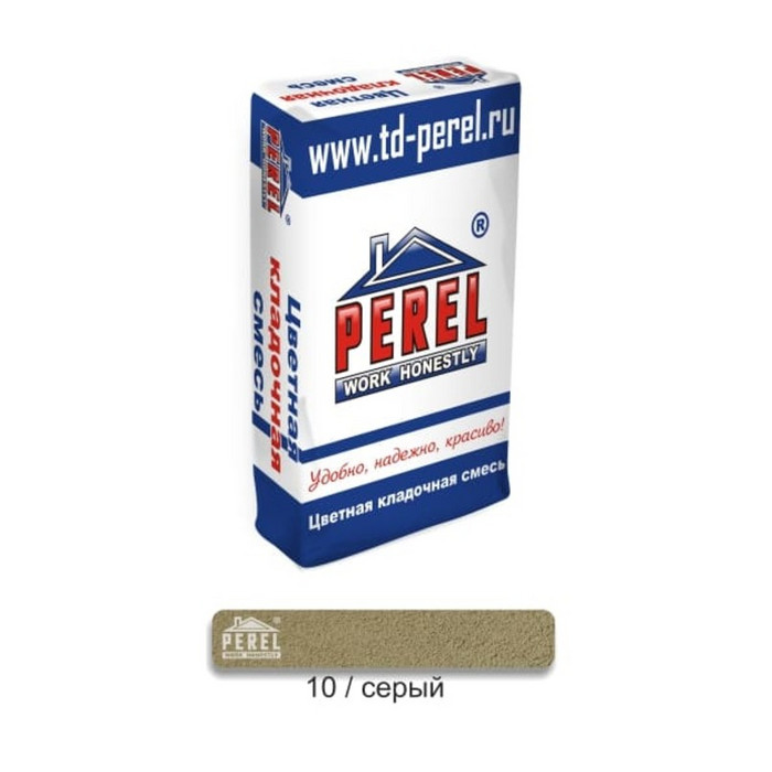 Цветная кладочная смесь PEREL SL 0010 серый 50 кг