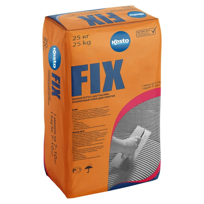 Клей для плитки/керамогранита Кесто Fix серый класс C1 TE 25 кг