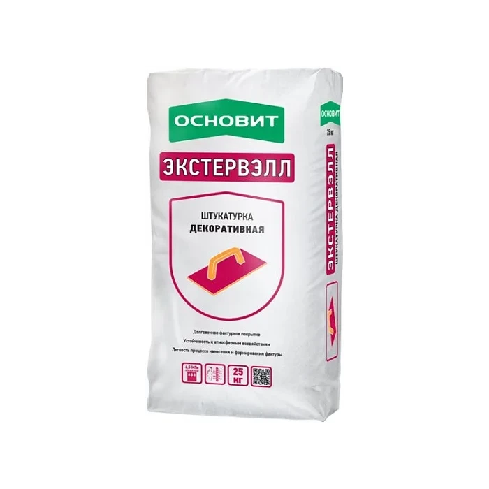Штукатурка декоративная Основит Экстервэлл колерованная 25 кг