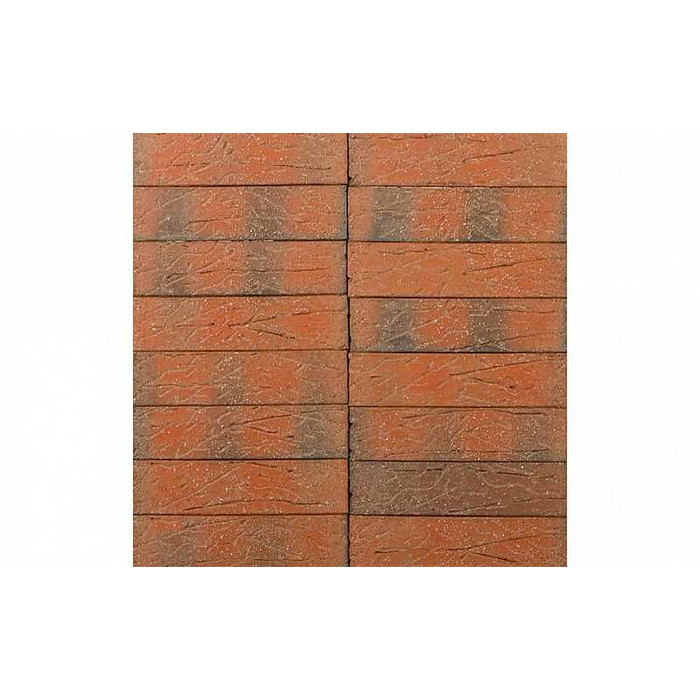 Кирпич клинкерный Terca Red Flame с песком, 250х65х65 мм фото 2