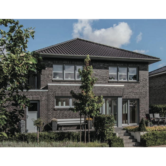 Кирпич клинкерный пустотелый ABC 5358 Torfmoor blau-bunt wasserstrich schwarz besandet, 240х115х71 мм фото 2