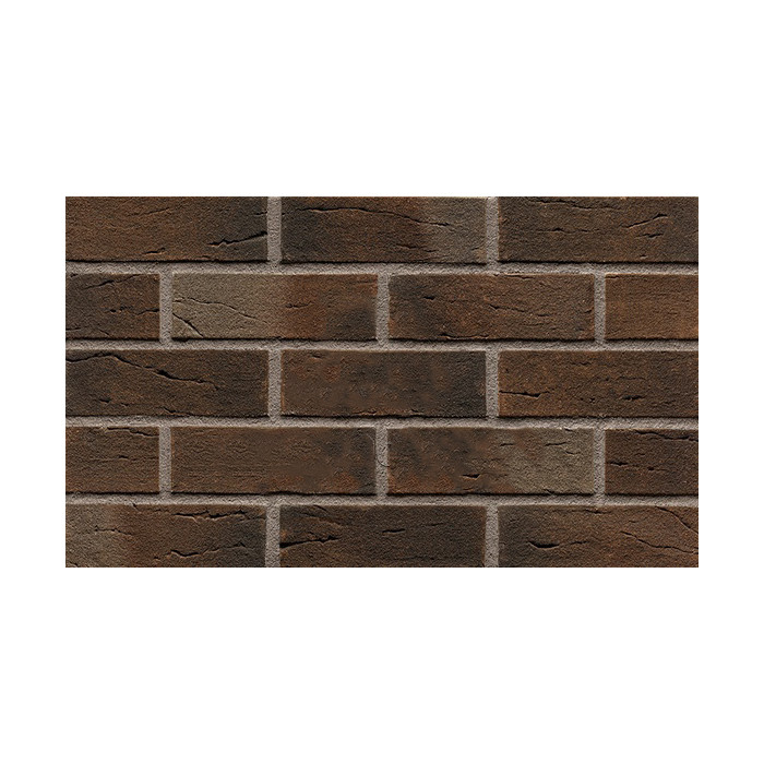 Кирпич клинкерный пустотелый ABC 5358 Torfmoor blau-bunt wasserstrich schwarz besandet, 240х115х71 мм