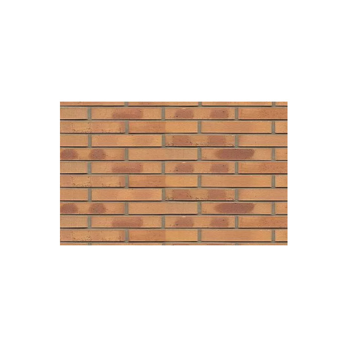 Кирпич клинкерный Muhr 06 K Hellbraun-bunt Kohle Spezial гладкий, 240х115х71 мм