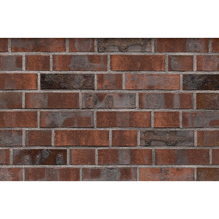 Кирпич клинкерный пустотелый ABC 1875 Wittenburg-Kohlebrand mit Sinterschmolz гладкий, 240х55х71 мм