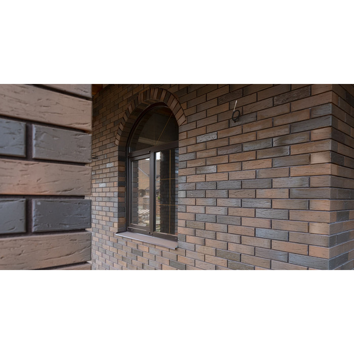 Кирпич BRAER облицовочный , БРАЕР кладка limited риф, 250х120х65 мм фото 2