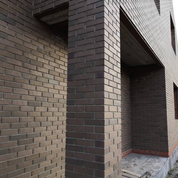 Кирпич BRAER облицовочный , БРАЕР кладка мокко терра, 250х120х65 мм фото 5