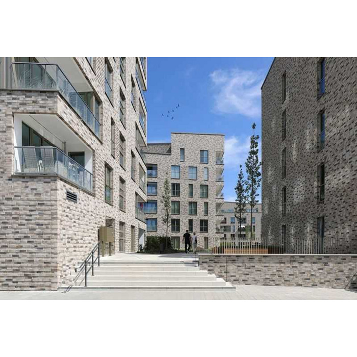 Кирпич клинкерный Muhr 37_34 K Serie mondan Kohle Wasserstrich, 240х71х50 мм фото 2