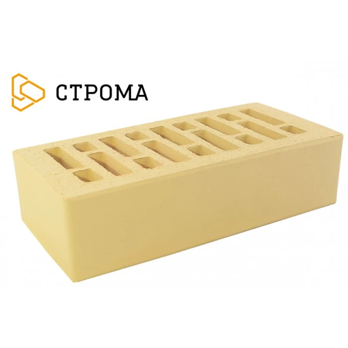 Кирпич облицовочный Строма 1 НФ Солома, М200, 250×120×65 мм