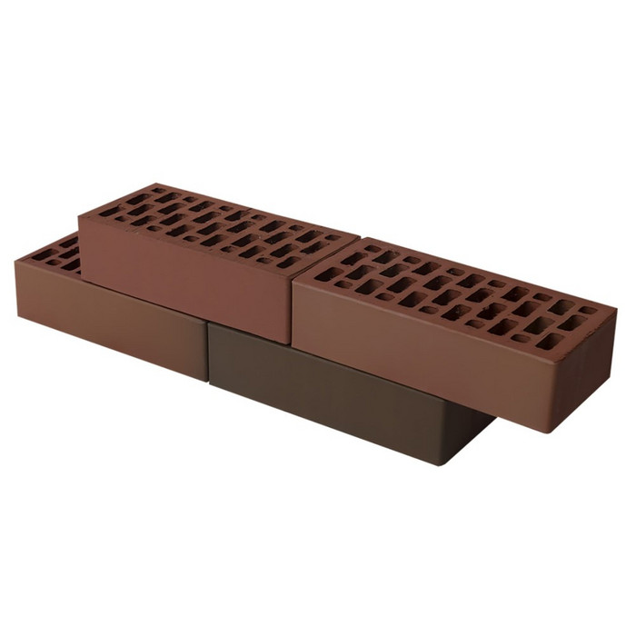 Кирпич БРАЕР кладка бордо гладкий, 250х120х65 мм фото 7