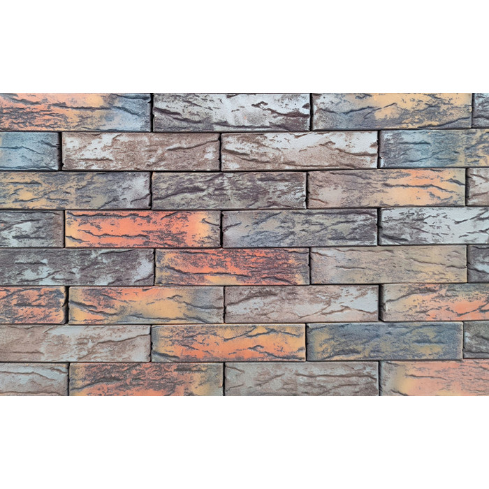 Кирпич облицовочный Stroma Flash, Flash Royal кора дуба с инкрустрацией 250х120х65 мм