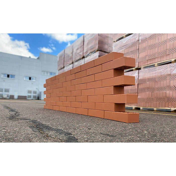 Кирпич облицовочный VOLGABRICK Красный, 250х120х65 мм фото 9
