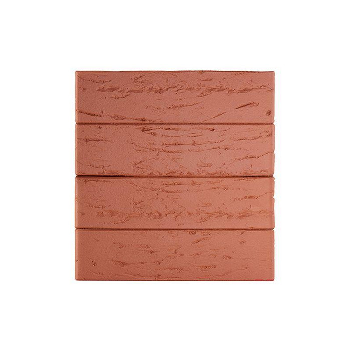 Кирпич облицовочный ЛСР красный рустик, утолщенные стенки, 250х120х65 мм фото 2