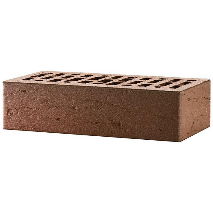 Кирпич облицовочный ЛСР красный флэш ультра рустик, утолщенные стенки, 250х120х65 мм фото 4