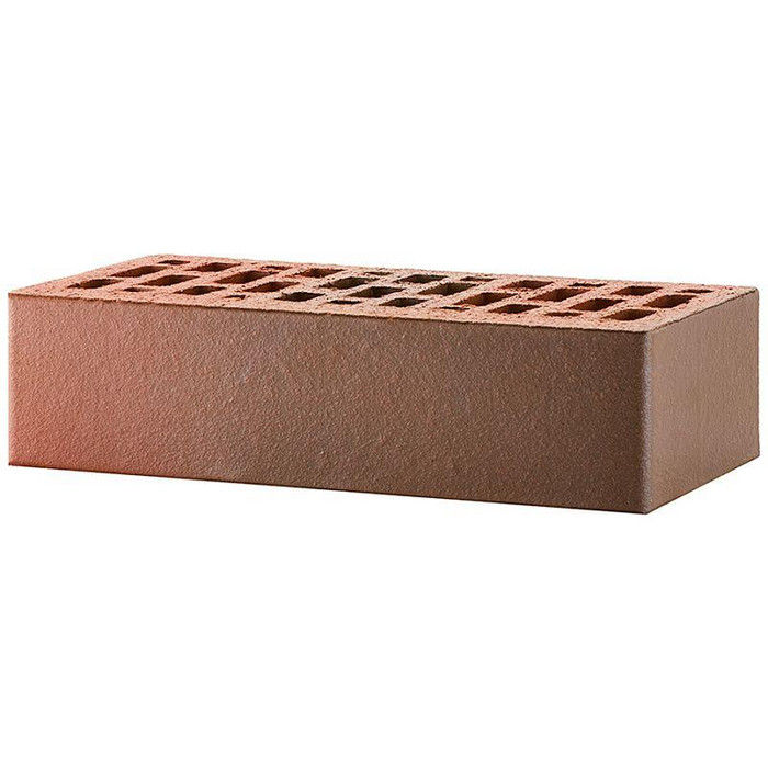 Кирпич облицовочный ЛСР красный флэшинг гладкий, утолщенные стенки, 250х120х65 мм фото 4
