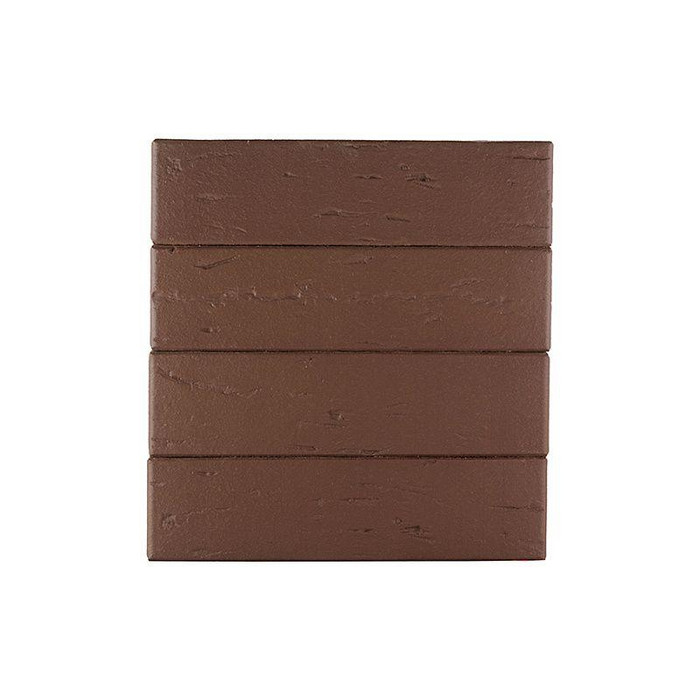 Кирпич облицовочный ЛСР темно-коричневый рустик, утолщенные стенки, 250х120х65 мм фото 2