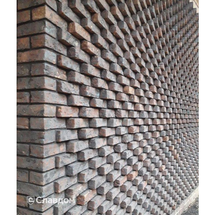 Кирпич облицовочный Сафоново Клинкер Модель №10, 210х100х65 мм фото 6