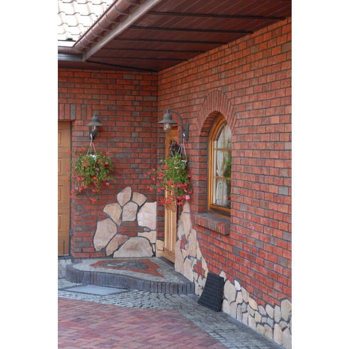 Кирпич Roben Wasserstrich hellrot-bunt, 240х115х71 мм фото 3