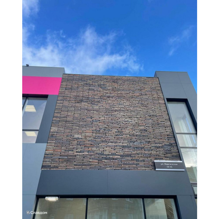 Кирпич облицовочный Сафоново Клинкер Модель №9, 525х100х40 мм фото 6