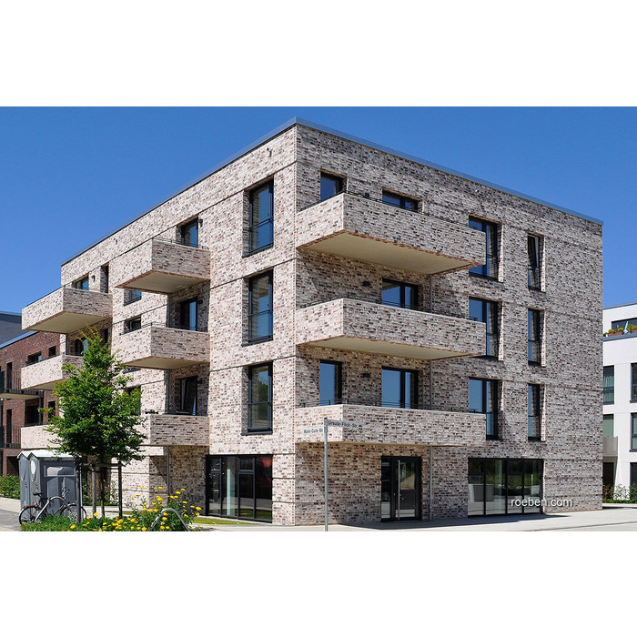 Кирпич Roben Wiesmoor kohle-weiss, 240х115х71 мм фото 3