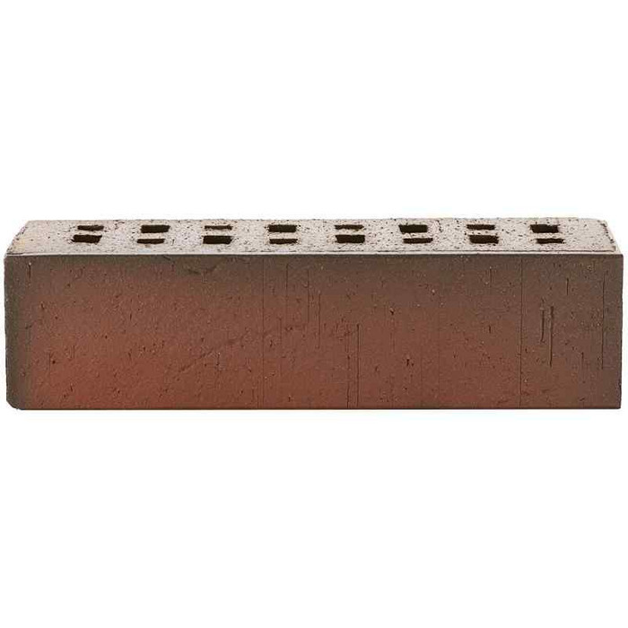 Кирпич клинкерный ЛСР Ричмонд красный флэш винтаж 250х85х65 мм фото 3