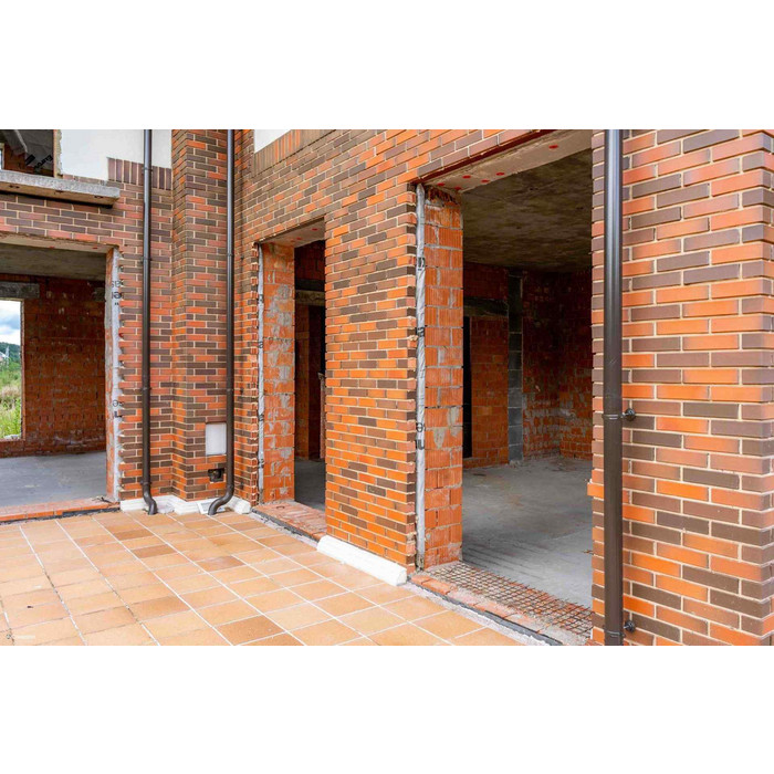 Кирпич клинкерный ЛСР Ноттингем красный флэшинг гладкий 250х85х65 мм фото 11