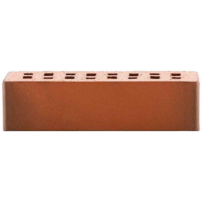 Кирпич клинкерный ЛСР Ноттингем красный флэшинг гладкий 250х85х65 мм фото 3