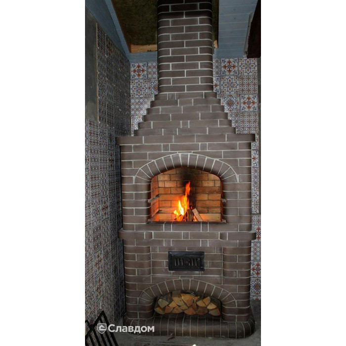 Печной кирпич радиусный полнотелый Lode Brunis F15 (R60) гладкий, 250х120х65 мм фото 6