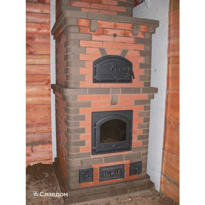 Печной кирпич радиусный полнотелый Lode Brunis F15 (R60) гладкий, 250х120х65 мм фото 11