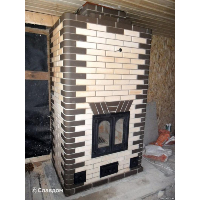 Печной кирпич радиусный полнотелый Lode Brunis F15 (R60) гладкий, 250х120х65 мм фото 8