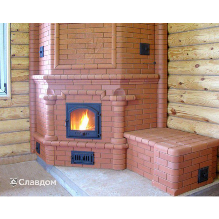 Печной кирпич радиусный полнотелый Lode Janka F15 (R60) гладкий, 250х120х65 мм фото 4