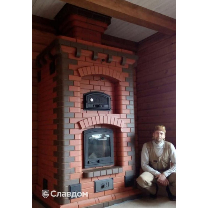 Печной кирпич радиусный полнотелый Lode Janka F15 (R60) гладкий, 250х120х65 мм фото 3