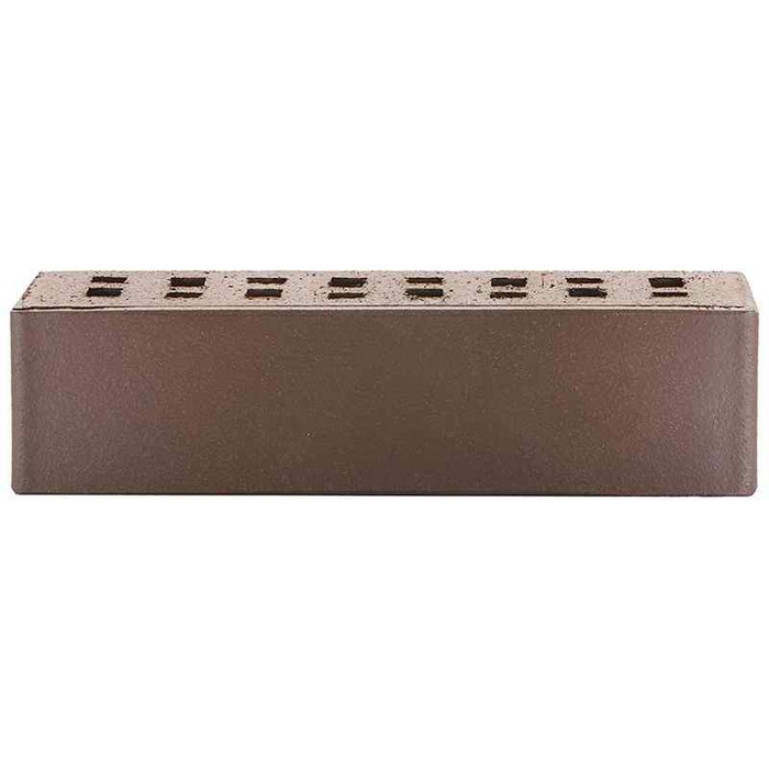 Кирпич клинкерный ЛСР Брюгге темно-терракотовый флэш гладкий 250х85х65 мм фото 3