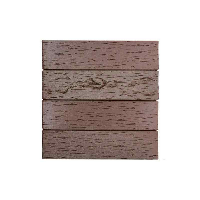 Кирпич клинкерный ЛСР Брюгге темно-терракотовый флэш береста 250х85х65 мм фото 2