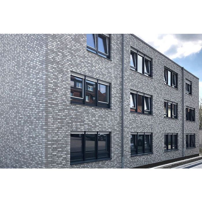 Кирпич Roben Lyon grau клинкерный, 240х115х71 мм