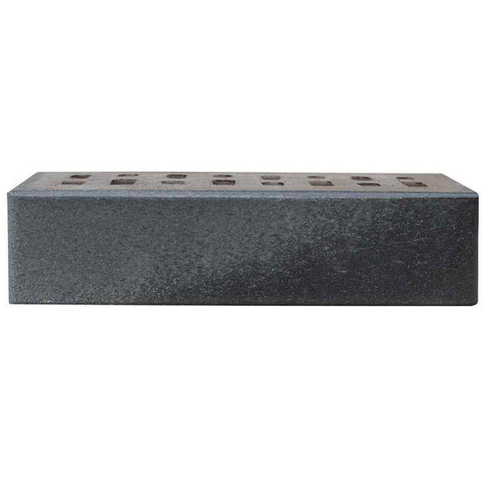 Кирпич клинкерный ЛСР Берген черно-серебристый гладкий 250х85х65 мм фото 4