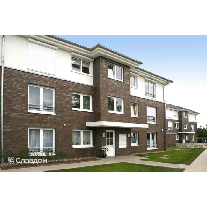 Кирпич Roben Accum blau-braun glatt клинкерный, 240х115х71 мм фото 3