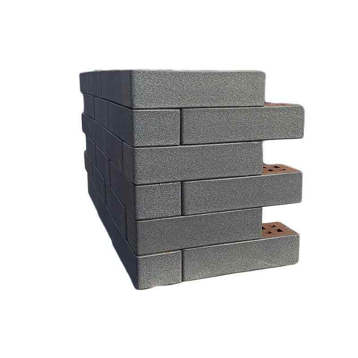 Кирпич клинкерный ЛСР коричневый серебристый ангоб гладкий 250х85х65 мм фото 4