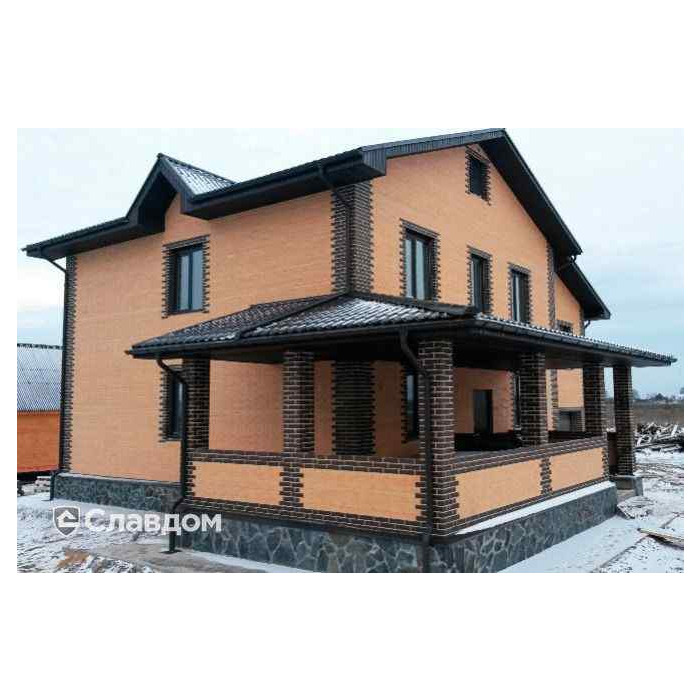 Кирпич клинкерный ЛСР Мюнхен коричневый береста 250х85х65 мм фото 8