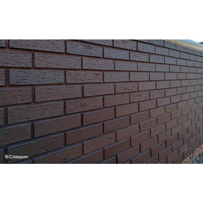 Кирпич клинкерный ЛСР Мюнхен коричневый береста 250х85х65 мм фото 6