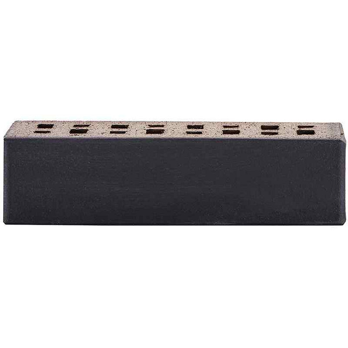 Кирпич клинкерный ЛСР Рейкьявик черный ангоб матовый гладкий 250х85х65 мм фото 3