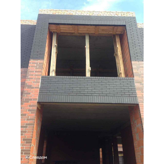 Кирпич клинкерный ЛСР Рейкьявик черный ангоб матовый гладкий 250х85х65 мм фото 8