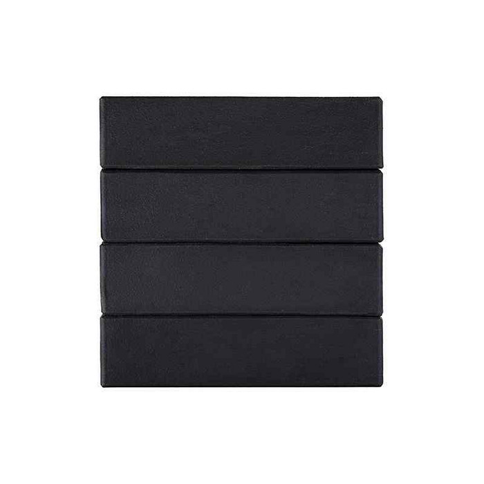 Кирпич клинкерный ЛСР Рейкьявик черный ангоб матовый гладкий 250х85х65 мм фото 2