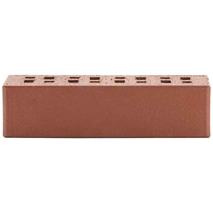 Кирпич клинкерный ЛСР Эдинбург темно-красный гладкий 250х85х65 мм фото 4