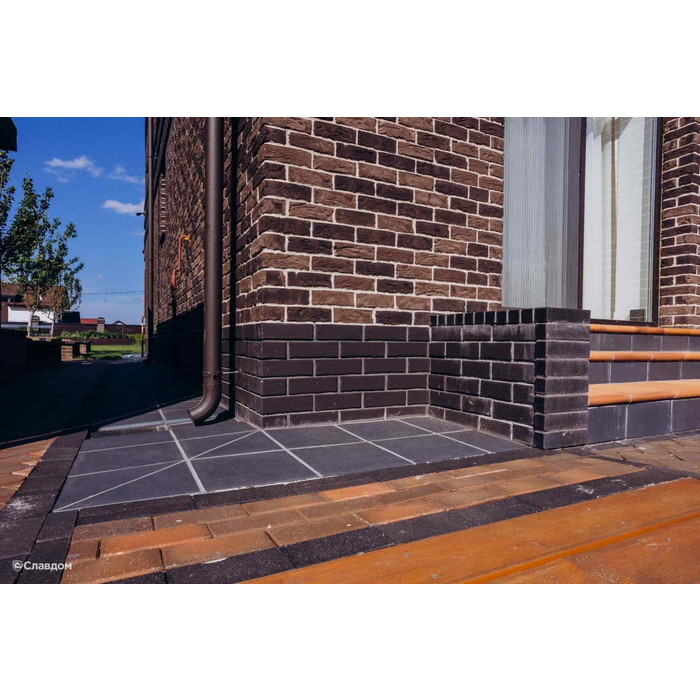 Кирпич Roben Aarhus anthrazit клинкерный, 240х115х71 мм фото 6