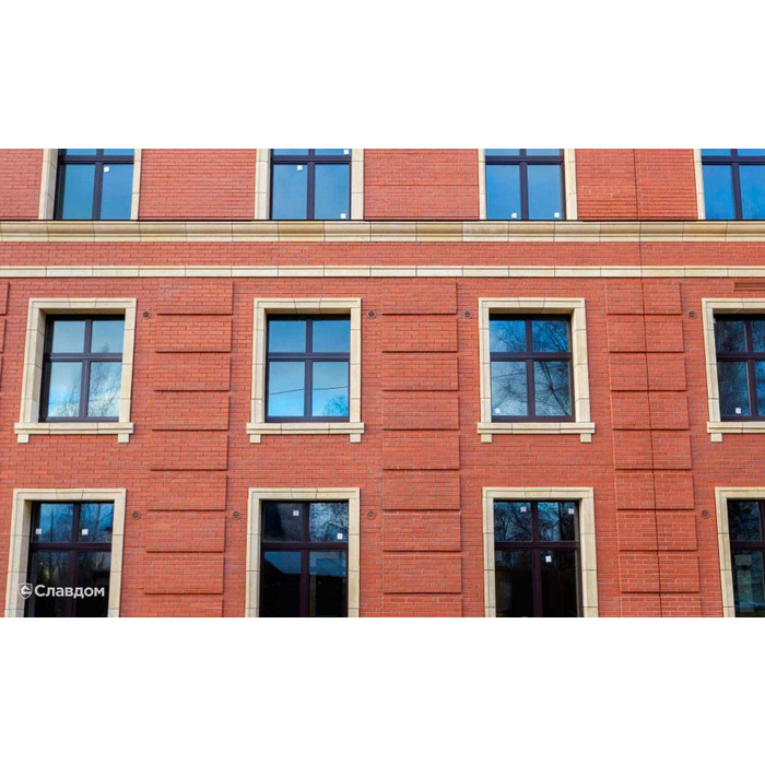 Кирпич клинкерный ЛСР Эдинбург темно-красный береста 250х85х65 мм фото 6