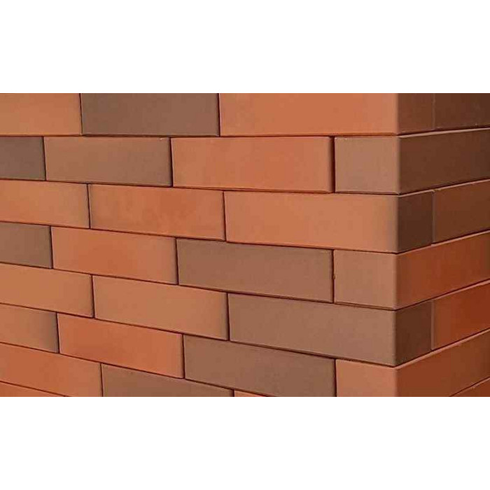 Кирпич клинкерный ЛСР красный легкий флэшинг гладкий 250х85х65 мм фото 6