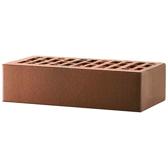 Кирпич лицевой ЛСР красный флэш ультра гладкий, утолщенные стенки, 250х120х65 мм фото 4