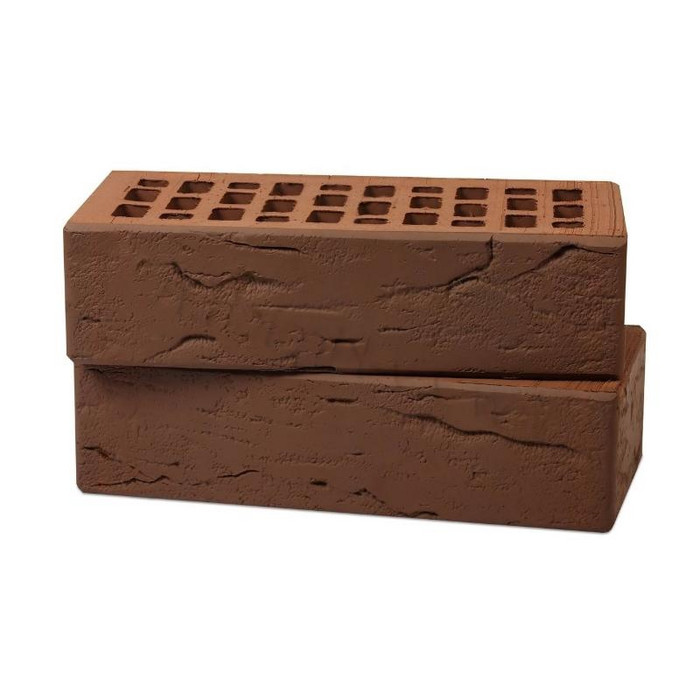 Кирпич керамический облицовочный пустотелый Воротынский КЗ Терракот УС бостон 1НФ, 250х120х65 мм фото 2